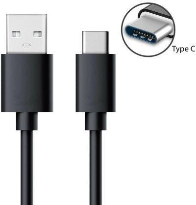 ᐅ • Oplader USB-C Ampere 120 CM - Origineel - Zwart | Eenvoudig bij Opladers.nl